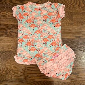 Precious ruffle butt swimsuit!